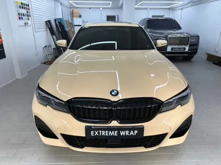 랩핑 사고&보험처리 BMW 330e 아이보리 전체 랩핑 / 강남,개포,서초