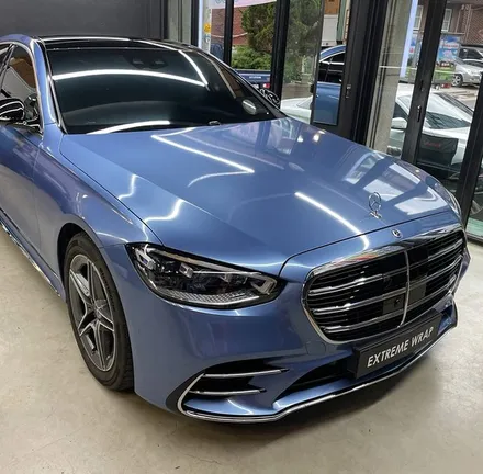 벤츠 신형 더뉴 S 클래스 \'전체 랩핑\' - S400d 랩핑 - 강남랩핑 / 강남,개포,서초