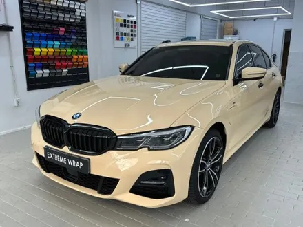 랩핑 사고&보험처리 BMW 330e 아이보리 전체 랩핑 / 강남,개포,서초