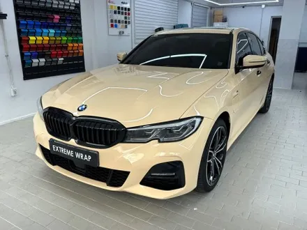 랩핑 사고&보험처리 BMW 330e 아이보리 전체 랩핑 / 강남,개포,서초