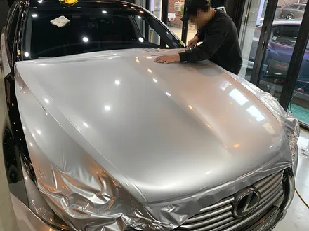 렉서스 LS460 에이버리 슈프림 유광 실버 전체랩핑 - 자동차 랩핑 비용 - 렉서스 랩핑 / 강남,개포,서초