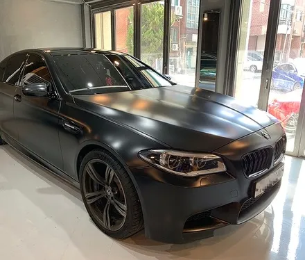 BMW M5 사틴 블랙 전체 랩핑 - 강남 랩핑 - 서초 익스트림 랩 / 강남,개포,서초