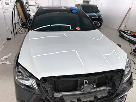 벤츠 S63 AMG 고광택 탑폴리에 유광 화이트 전체 랩핑 / 강남,개포,서초