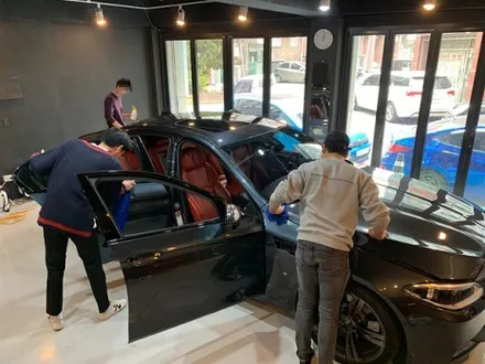 BMW M5 사틴 블랙 전체 랩핑 - 강남 랩핑 - 서초 익스트림 랩 / 강남,개포,서초