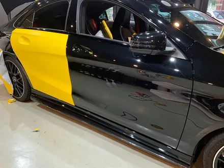 벤츠 CLA45 AMG \'사틴 옐로우\' 전체 랩핑 - 강남 랩핑 - 익스트림 랩 - 자동차 랩핑 / 강남,개포,서초
