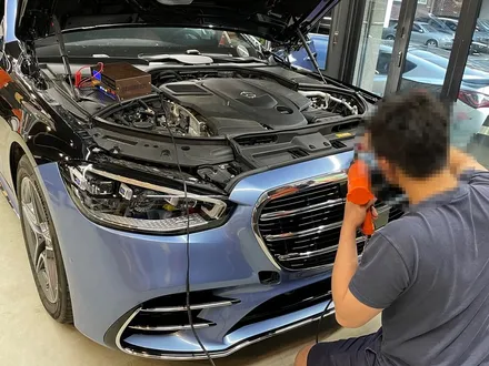 벤츠 신형 더뉴 S 클래스 \'전체 랩핑\' - S400d 랩핑 - 강남랩핑 / 강남,개포,서초