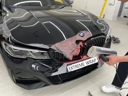 BMW 330e 랩핑 사고 보험처리 LB \'카키 그린\' / 강남,개포,서초