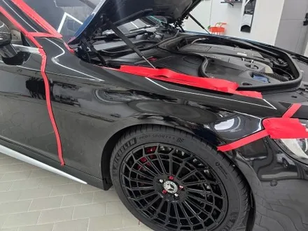 벤츠 S63 AMG 쿠페 로얄 그린 전체 풀랩핑, 전체 크롬 죽이기, 포지드 카본 포인트 랩핑 PPF 보호필름 시공 / 서울 강남