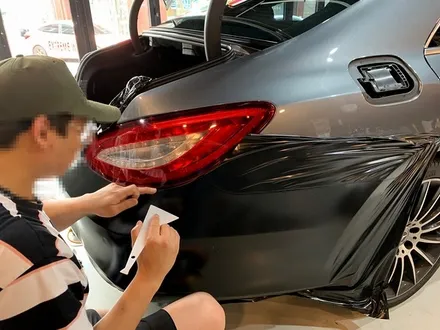 CLS400 사틴 블랙 전체 랩핑 - 강남 랩핑 익스트림랩 - 자동차 랩핑 / 강남,개포,서초
