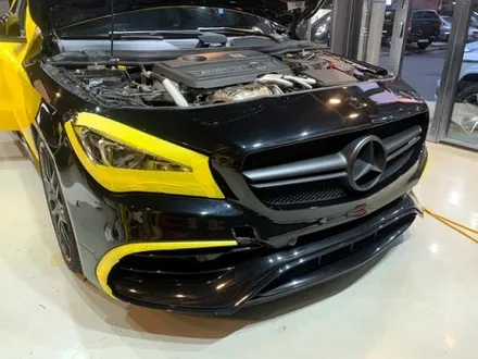 벤츠 CLA45 AMG \'사틴 옐로우\' 전체 랩핑 - 강남 랩핑 - 익스트림 랩 - 자동차 랩핑 / 강남,개포,서초