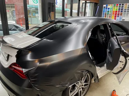 벤츠 CLA45 AMG \'사틴 블랙\' 전체 랩핑 - 자동차 랩핑 - 무광 랩핑 / 강남,개포,서초