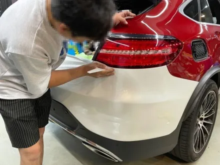 벤츠 GLC 350d 쿠페 \'화이트 펄\' 전체 랩핑 - 서초 랩핑샵 - GLC쿠페 랩핑 / 강남,개포,서초