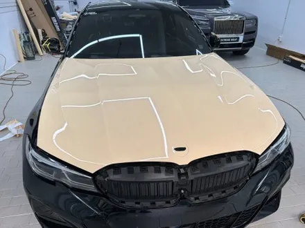 랩핑 사고&보험처리 BMW 330e 아이보리 전체 랩핑 / 강남,개포,서초