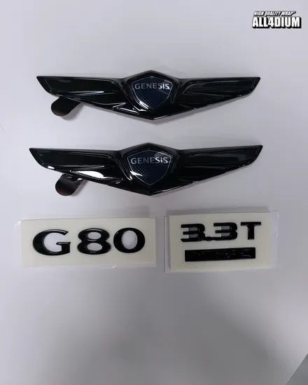 청주랩핑, 제네시스 G80 세련미 넘치는 크롬죽이기 시공 / 아산 음봉면