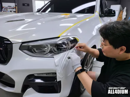BMW X3 부분랩핑, 사고 전 상태로 원상복구 / 아산 음봉면