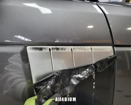공주 서산 랩핑 랜드로버 디스커버리4 크롬죽이기 루프스킨 재시공 / 아산 음봉면