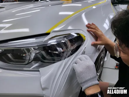 BMW X3 부분랩핑, 사고 전 상태로 원상복구 / 아산 음봉면