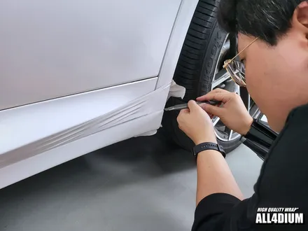 BMW X3 부분랩핑, 사고 전 상태로 원상복구 / 아산 음봉면