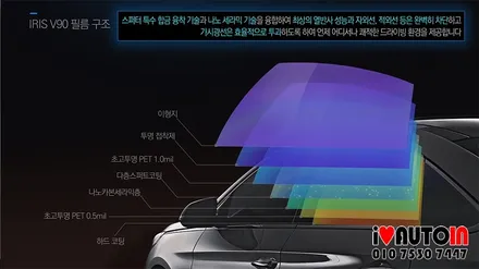 i♥오토인 레인보우썬팅 2020년 아우디 A6 V90 최고급 필름 풀시공 & 꼼꼼한 신차검수