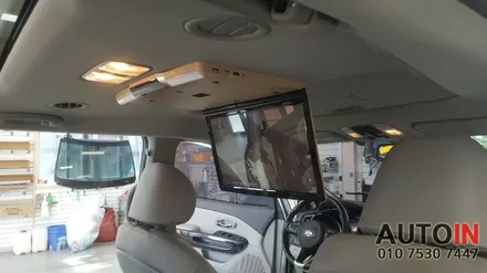 i♥오토인 올뉴카니발 변신은 무죄~ 아이들이 즐거워야 운전이 편하죠~ 카니발 안드로이드 천정모니터 T-173 & 올댓LED 사이드스텝 장착