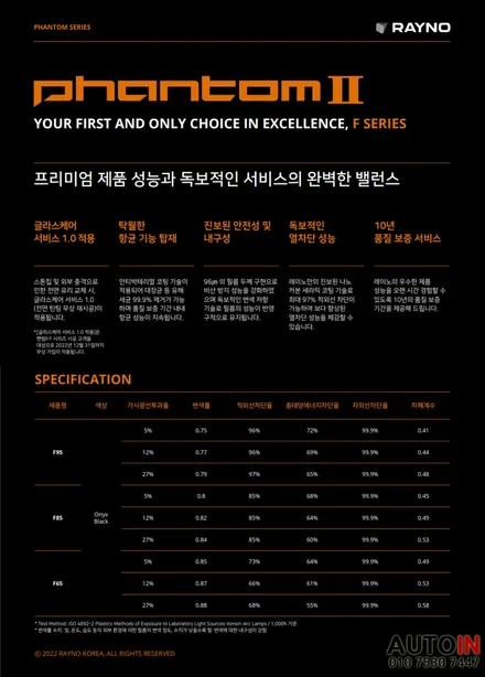i♥오토인 2023 렉서스 ES300h 신차패키지 / 레이노 F85 썬팅 + 차량용품 4종 장착 + 프리미엄 어라운드뷰 장착 외