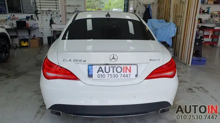 i♥오토인 2015 벤츠 CLA 200D 썬팅 재시공 (레인보우 i90 블랙 + 폴리스파이더 매트 장착