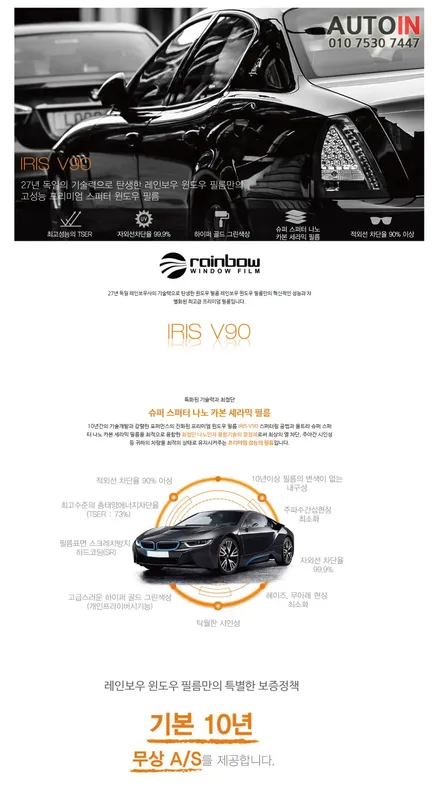 i♥오토인 2015 혼다 S660 직수입 차량 후방감지기 장착 + 측면   레인보우 V90 썬팅
