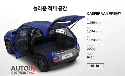 i♥오토인 현대 캐스퍼 VAN 신차 패키지 / 신차 검수 + 레이노 F65 썬팅 + 블랙박스 장착 + PPF 2종