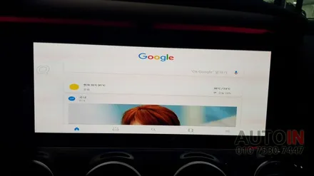i♥오토인 벤츠 E63 AMG 터치패널 이식 및 안드로이드 셋탑 모토로이드 장착 벤츠 순정 AV 튜닝 차에서 배틀그라운드 보는 방법