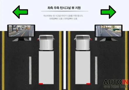 i♥오토인 [출장장착] 메가 덤프트럭 / 모니터 일체형 4채널 블랙박스 \