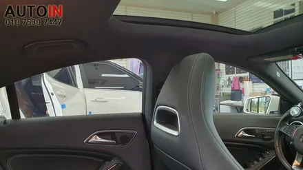 i♥오토인 2015 벤츠 CLA 200D 썬팅 재시공 (레인보우 i90 블랙 + 폴리스파이더 매트 장착