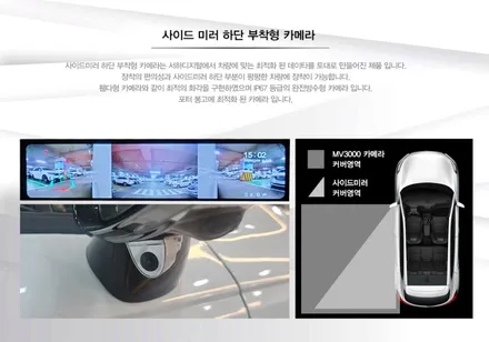 i♥오토인 2023 폭스바겐 ID4 전기차량 룸미러형 2채널 블랙박스 장착 (MV3000)