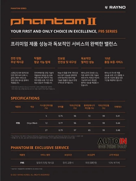 i♥오토인 렉서스 LS500 신차 패키지 / 레이노 팬텀 F95 썬팅 + 아이나비 블랙박스 장착 + 하이패스 장착