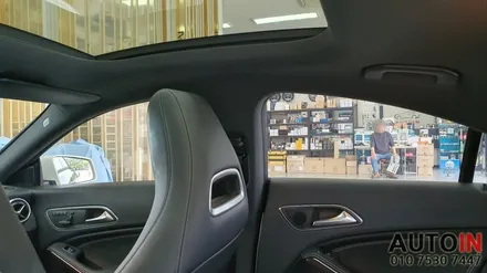 i♥오토인 2015 벤츠 CLA 200D 썬팅 재시공 (레인보우 i90 블랙 + 폴리스파이더 매트 장착