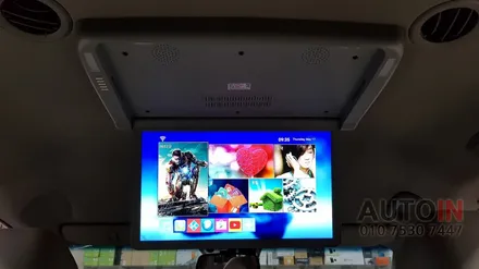 i♥오토인 아빠들의 완소아이템 카니발 천정형 리어모니터 비클시네마 장착 후 여행이 즐거워졌어요~