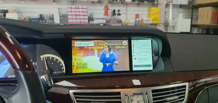 i♥오토인 2008년식 벤츠 S550 계기판 일체형 안드로이드올인원 장착 및 엠비언트 라이트 튜닝하러 대전으로 출발