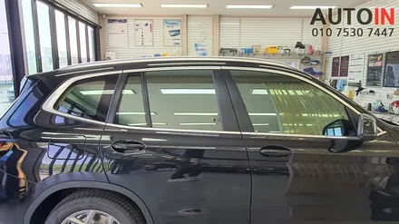 i♥오토인 BMW X3 브이쿨 K 썬팅 + 하이패스 장착 작업