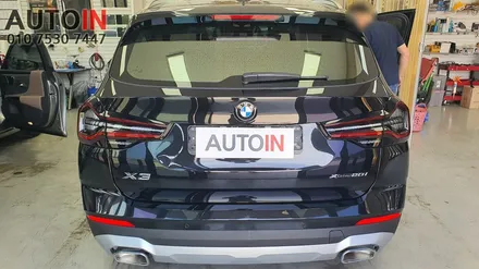 i♥오토인 BMW X3 브이쿨 K 썬팅 + 하이패스 장착 작업