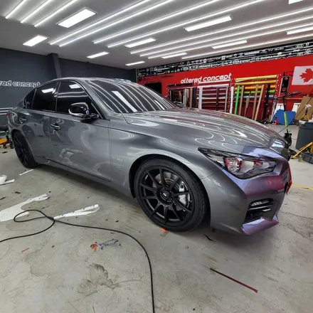 Q50 크롬죽이기 + 그릴교체 | 평택미군기지 험프리스 | 평택랩핑 / 경기 평택