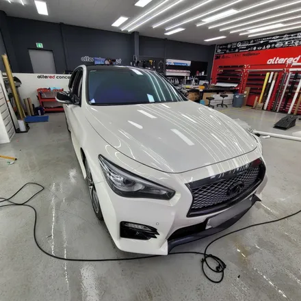 Q50 루프스킨 시공 + 재방문의사 있음? 평택랩핑샵 / 평택, 안성, 오산