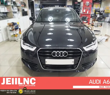 아우디 A6 M2C10A 안드로이드 올인원으로 티맵사용하기
