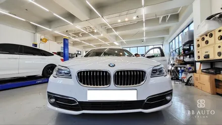 BMW F10 520d, 엠비언트라이트 칩교환 및 손잡이 커버 교체