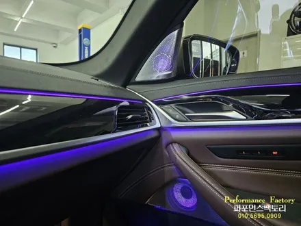 BMW G30 엠비언트 무드등 회오리커버 바우어앤윌킨스 젠틀맨 순정스위치 피에조부저 비프음 작업 후기