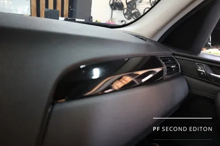 부산 BMW F25 X3 가변엠비언트 실내랩핑 워크인스위치