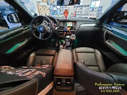 BMW X4 순정형 가변 엠비언트 무드등, BMW 로고등 레터링 작업 튜닝