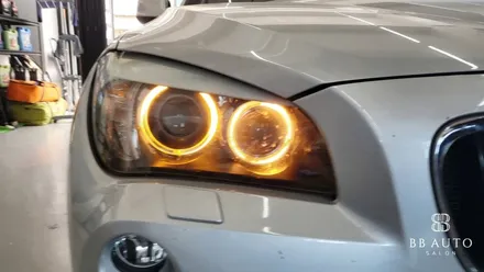부산 BMW E84 X1엔젤아이 화이트 LED 링마커 교체