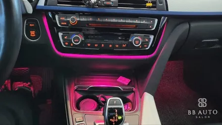 부산 BMW F30 3시리즈 가변엠비언트 및 6WB LCD계기판 핸들열선활성화