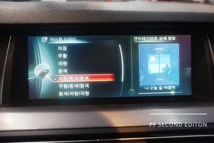 BMW F10 5시리즈 엠비언트 칩교환 칩강화