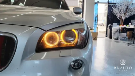 부산 BMW E84 X1엔젤아이 화이트 LED 링마커 교체