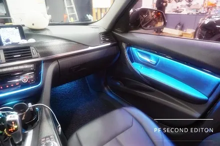 BMW F30 320d 3시리즈 가변엠비언트/M핸들/카본실내랩핑